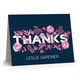Blush Tiny Blossoms Thank You Folded Note Cards Image 3 of 3